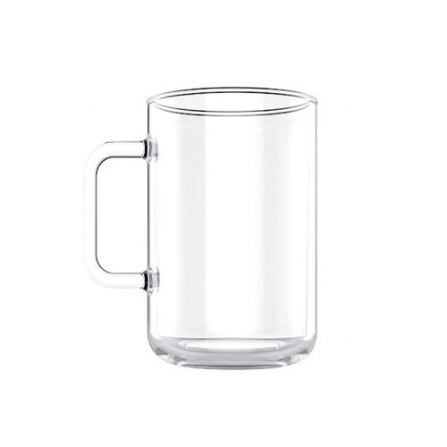 스퀘어 투명 머그컵 530ml