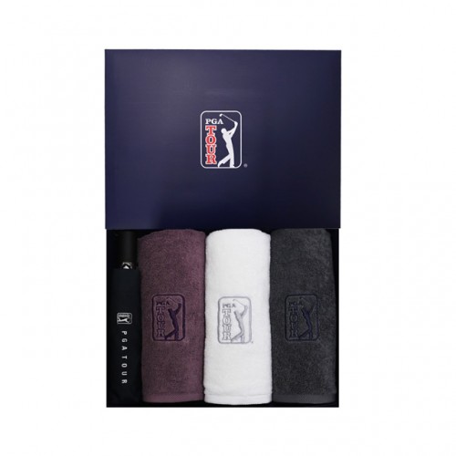 PGA 3단자동우산 호텔타올3P 세트