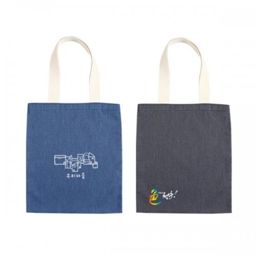 데님 에코백 34x39