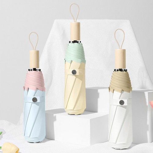 파스텔 투톤 3단우산