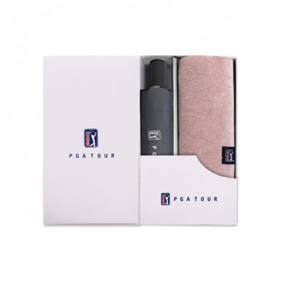 상품 이미지: PGA 7K블랙메탈 3단완전자동우산 코마사타올 세트