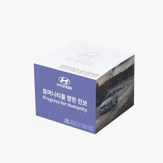 상품 이미지: 큐브형 측면컬러 점착메모지(500매)