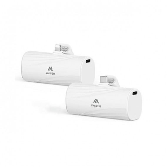 상품 이미지: 밸류엠 일체형 미니 도킹 보조배터리 5000mAh D1