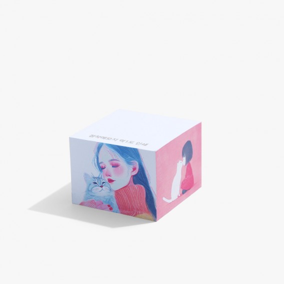 상품 이미지: 유성 점착메모지 측면컬러인쇄 50x50 500매