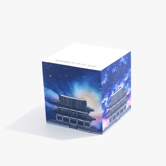 상품 이미지: 유성 점착메모지 측면컬러인쇄 80x80 800매