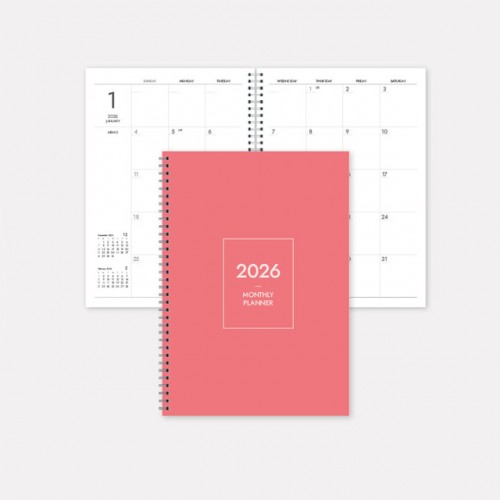 주문제작 2026 월간플래너 노트(A4)