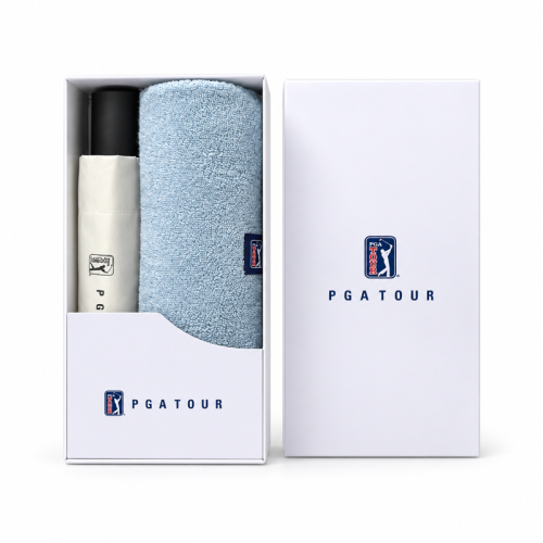 PGA 3단 자동 암막 우양산 200g 코마사 타올세트