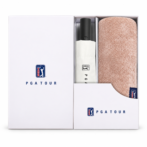 상품 이미지: PGA 3단 자동 암막 우양산 180g 모달사 타올세트