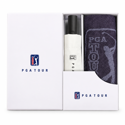 PGA 3단 자동 암막 우양산 170g 죽사 타올세트