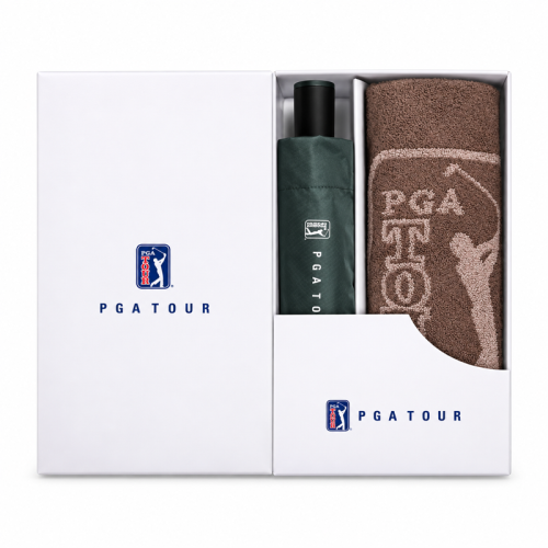 PGA 3단 수동 암막 우양산 170g 죽사 타올세트