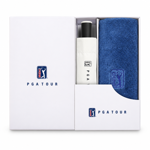 PGA 3단 수동 암막 우양산 170g 면사 타올세트