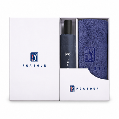 PGA 3단 자동 암막 우양산 150g 면사 타올세트