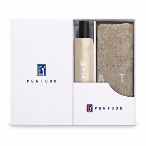 PGA 3단 자동 암막 우양산 130g 면사 타올세트