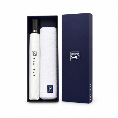 PGA 2단 자동 암막 우양산 180g 모달사 타올세트