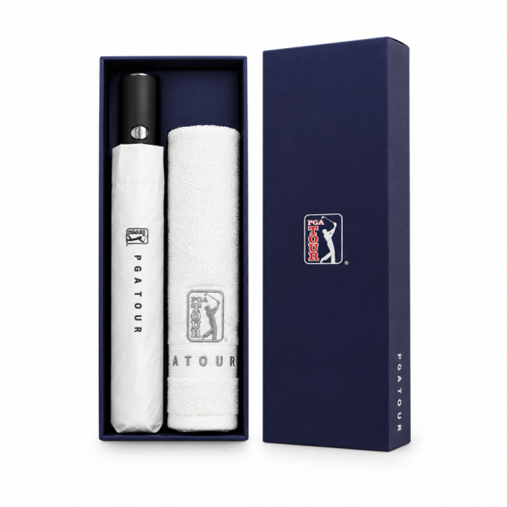 상품 이미지: PGA 2단 자동 암막 우양산 150g 면사 타올세트