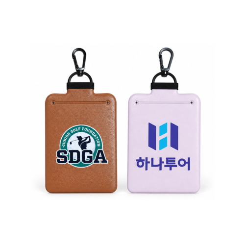 엑스케이스 국산 정품 정보보호 시크릿 가죽 골프 네임택(풀갈라 인쇄)