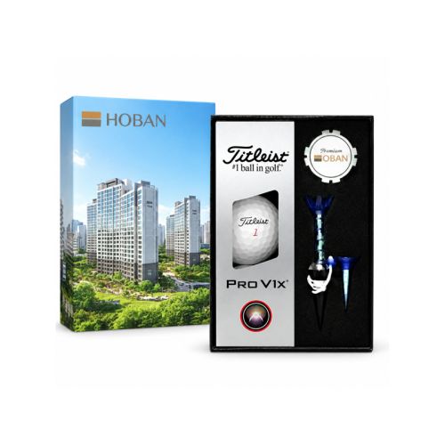 [커스텀 패키지] 타이틀리스트 PRO V1x 3구 볼마커 자석티세트
