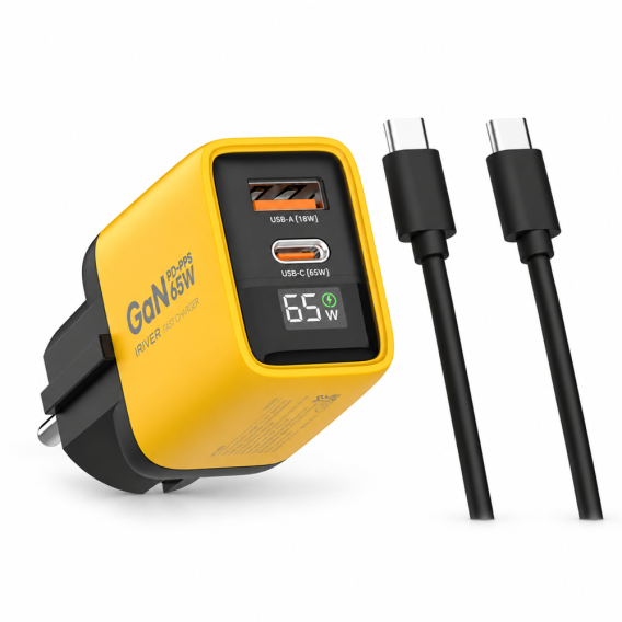 상품 이미지: 아이리버 65W 2포트 GaN LCD 초고속 충전기