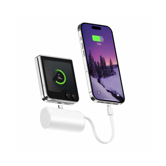 상품 이미지: 밸류엠 PD20W 케이블일체형 미니 보조배터리 5000mAh