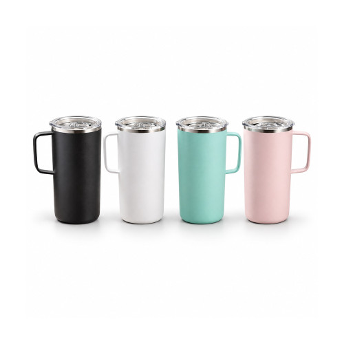 아소부 스테인레스 타워 머그 600ML