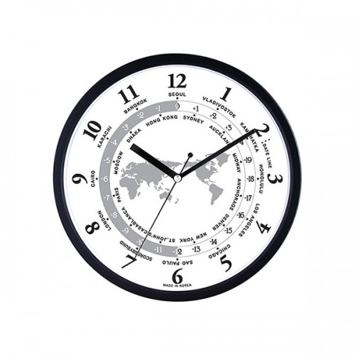 세계시간원형벽시계
