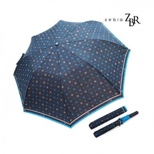 지브라 2단 도트 우산(반자동)