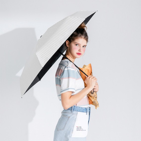 상품 이미지: [타임 앤 러버]스트라이프 자외선차단 5단 양우산